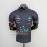 Polo del Mercedes Amg Petronas F1 2022 Negro Verde