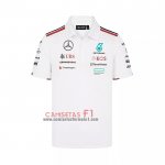 Polo del Mercedes Amg Petronas F1 2024 Branco
