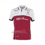 Polo del Scuderia Alfa Romeo Racing F1 2021 Blanco Rojo