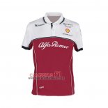 Polo del Scuderia Alfa Romeo Racing F1 2021 Blanco Rojo