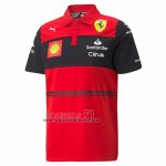 Polo del Scuderia Ferrari F1 2022 Rojo Negro