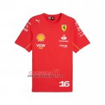 Camiseta Scuderia Ferrari F1 NO.16 2024 Rojo