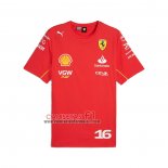 Camiseta Scuderia Ferrari F1 NO.16 2024 Rojo