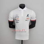 Polo del Mercedes Amg Petronas F1 2022 Branco