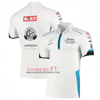 Polo del Williams F1 2020 Blanco